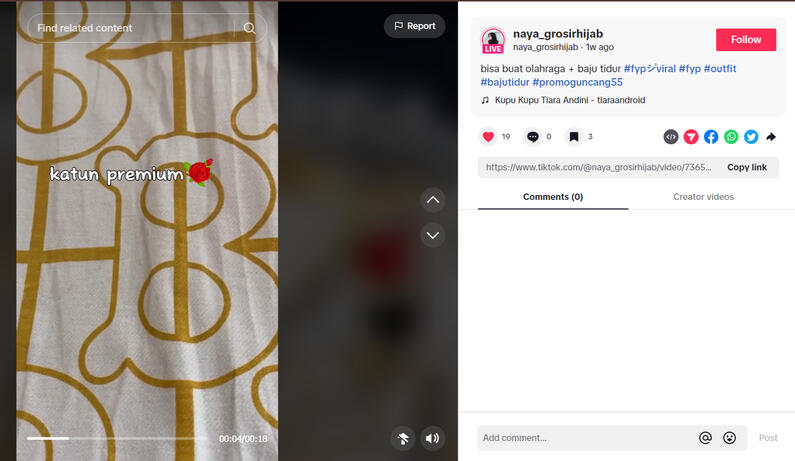 Content video tiktok clotes _ nayla_grosirhijab